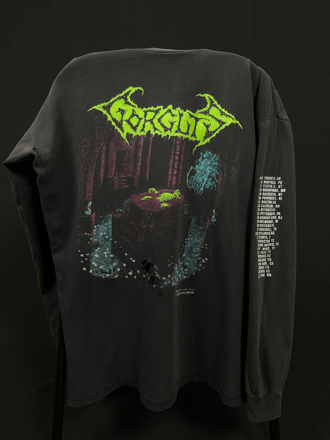 Vintage 1992 Gorguts Tour Longsleeve