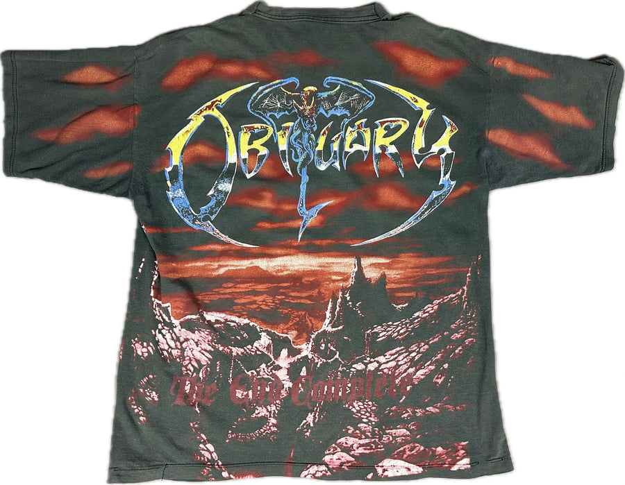 Vintage 1993 Obituary The End Complete T-Shirt (All Over Print)