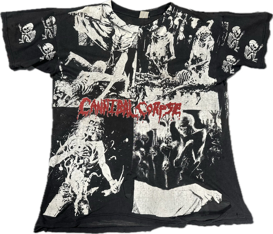 Vintage 1993 Cannibal Corpse All Over Print T-Shirt