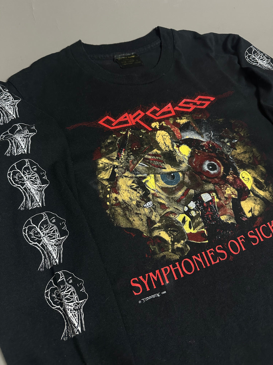 Vintage 1990 Carcass Symphonies Of Sickness Longsleeve