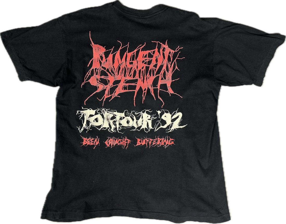 Vintage 1992 Pungent Stench Been Caught Buttering T-Shirt