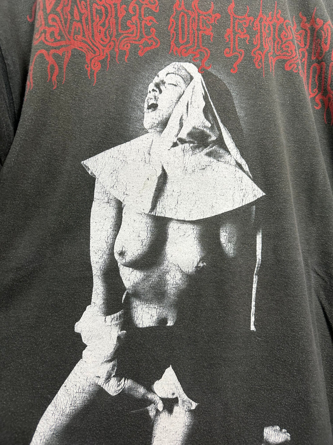 Cradle of Filth 1995 Vestal Masturbation Vintage T-Shirt