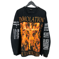 Immolation 2001 Darkness Over Europe Vintage Longsleeve