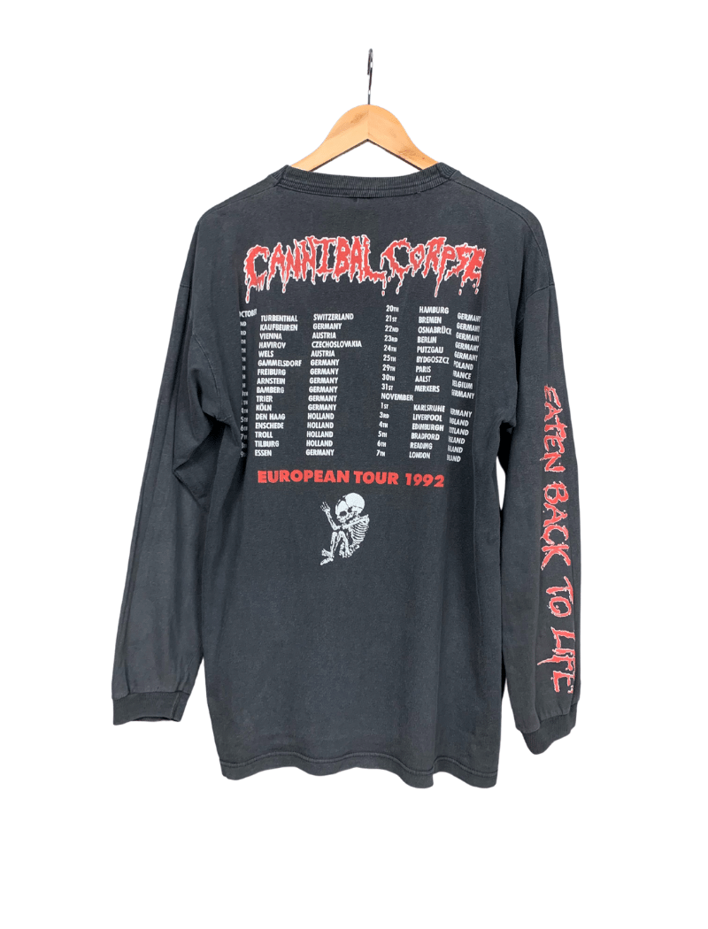 Cannibal Corpse 1992 Eaten Back To Life Europe Vintage Longsleeve