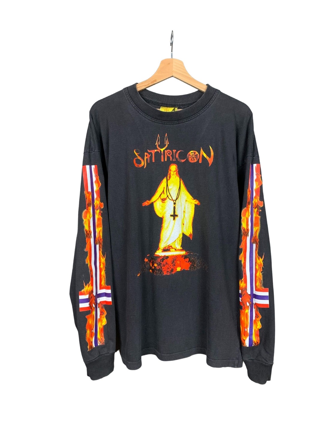 Satyricon 1994 Mot Kvitekrist Vintage Longsleeve