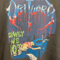 Obituary 1990 Slowly We Rot Vintage Metal T-Shirt