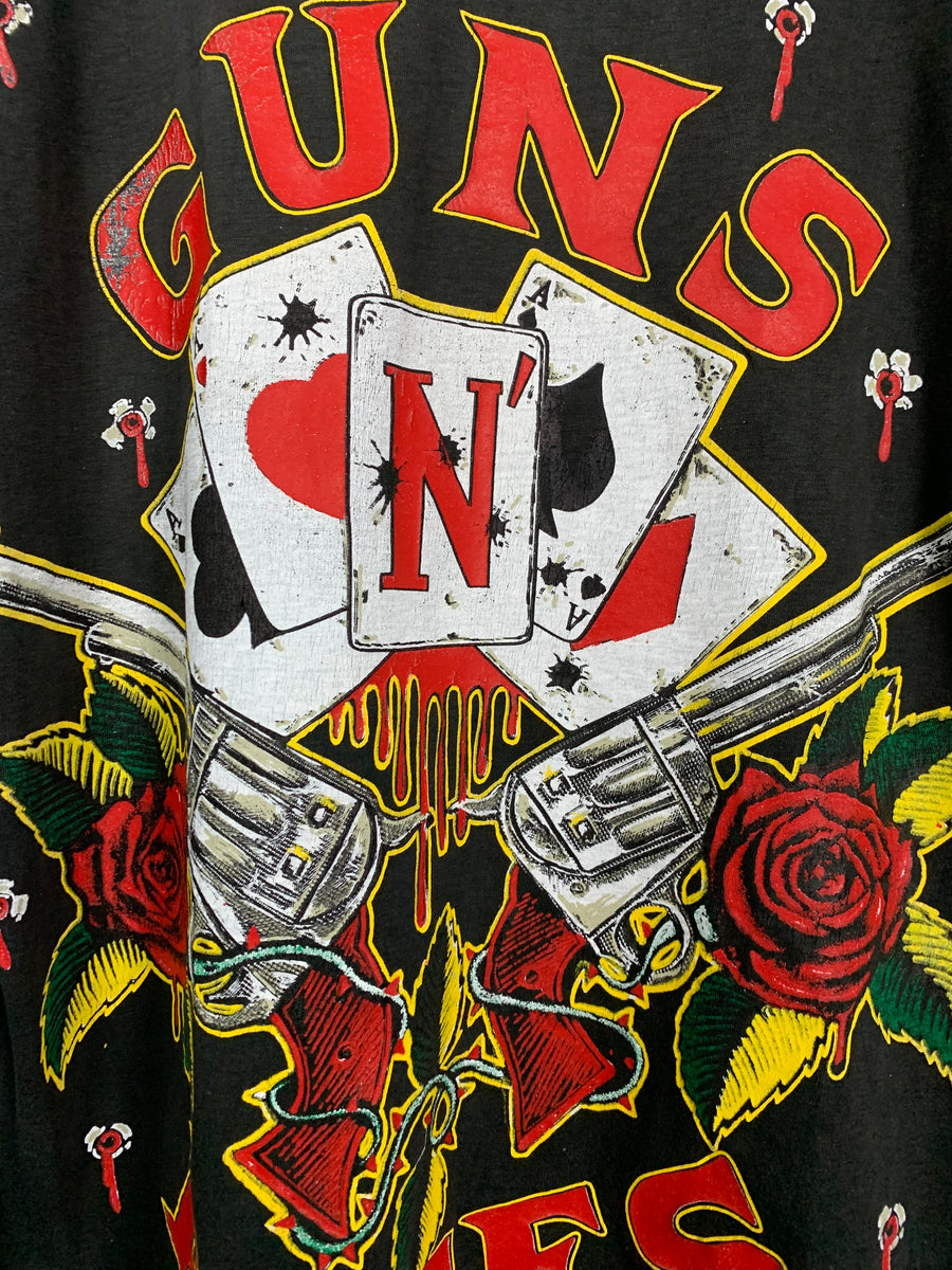 Guns N’ Roses 1991 All Over Print Vintage T-Shirt