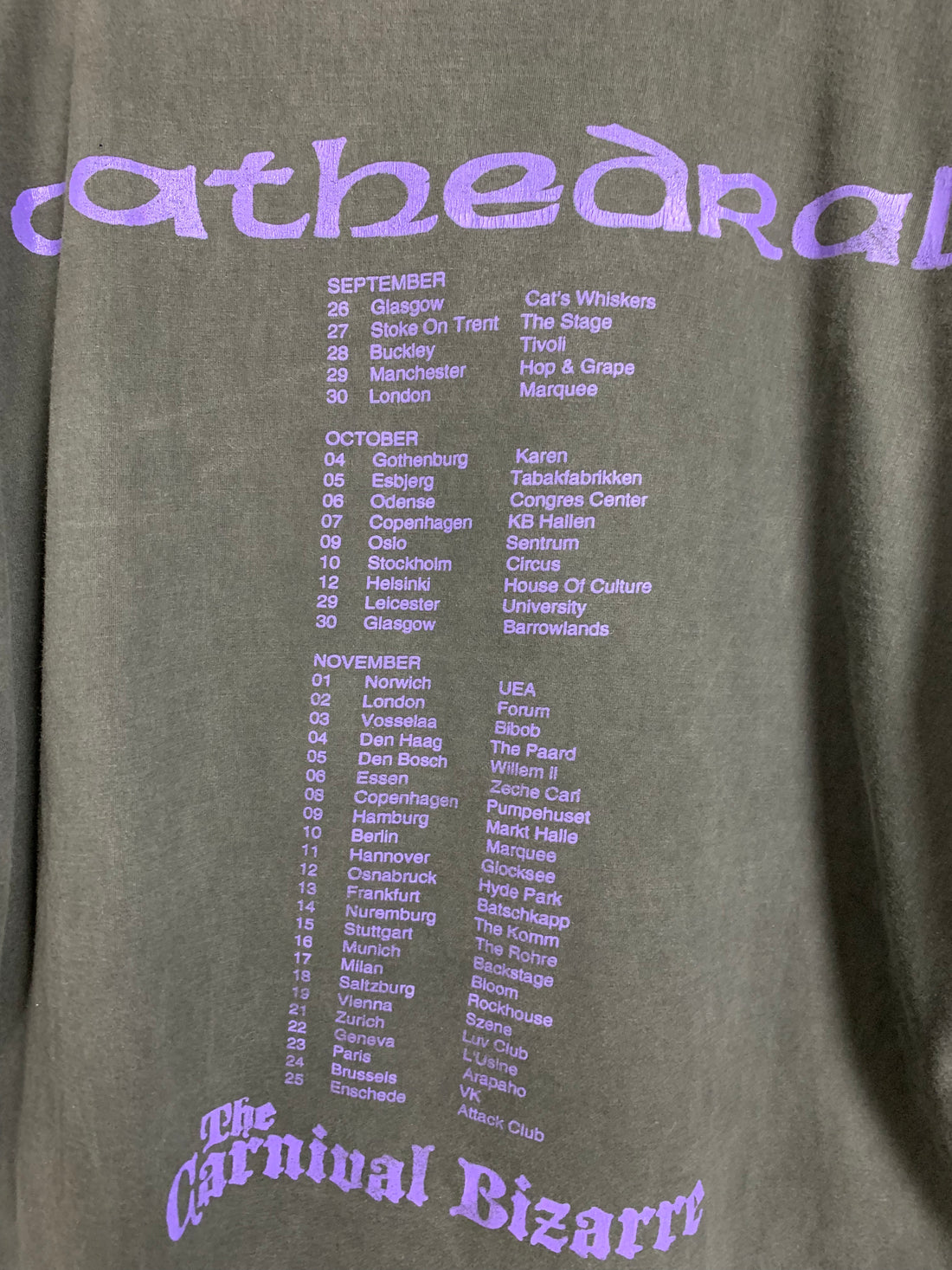 Cathedral 1995 Hopkins Witchfinder Vintage T-Shirt