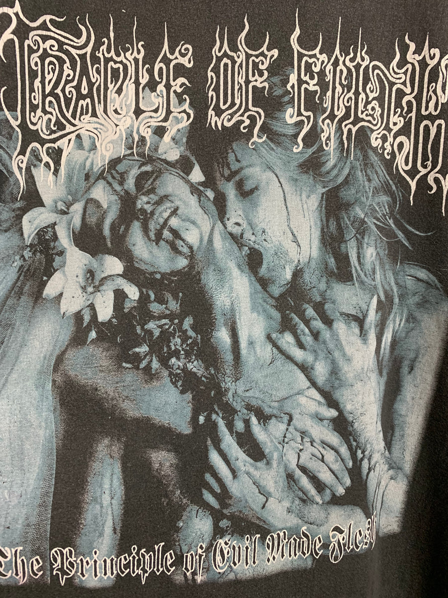 Cradle of Filth 1996 Principle Of Evil Made Flesh Vintage T-Shirt