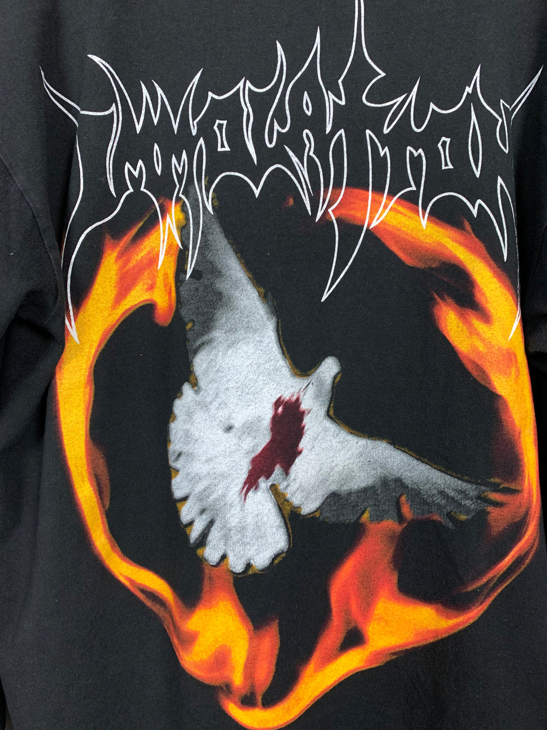 Immolation 2001 Darkness Over Europe Vintage Longsleeve