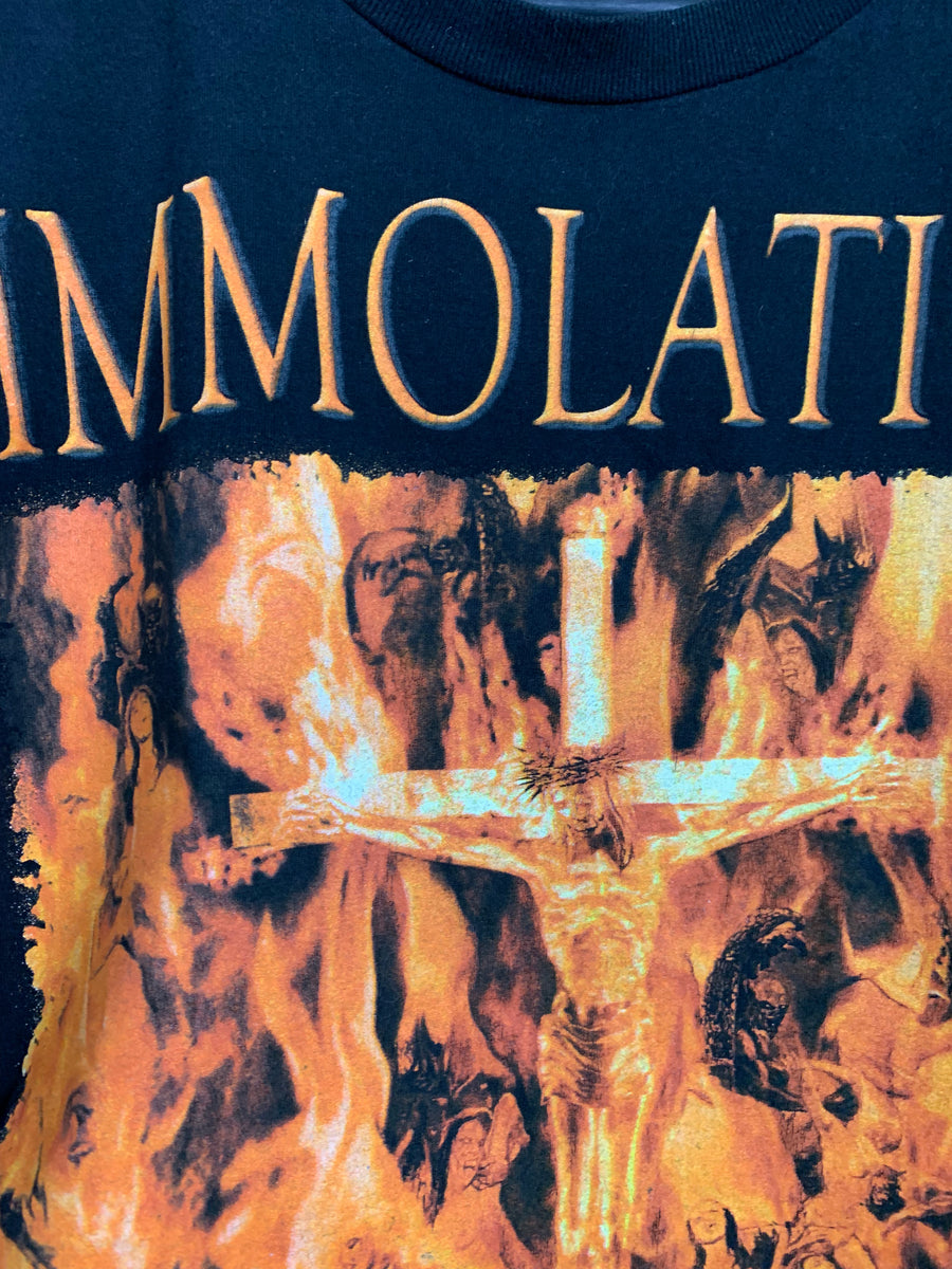 Immolation 2001 Darkness Over Europe Vintage Longsleeve