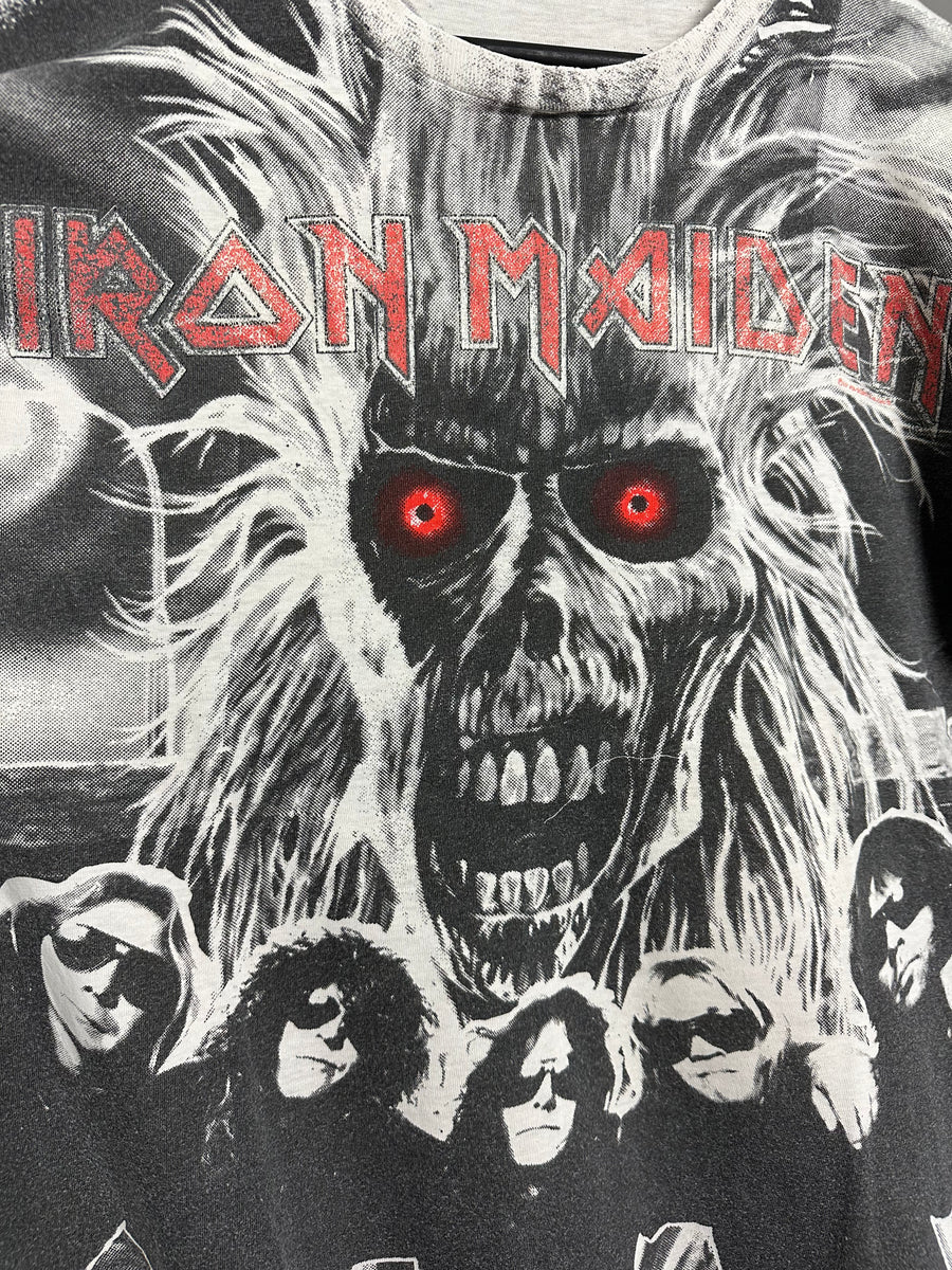 Iron Maiden 1990 All Over Print Vintage T-Shirt