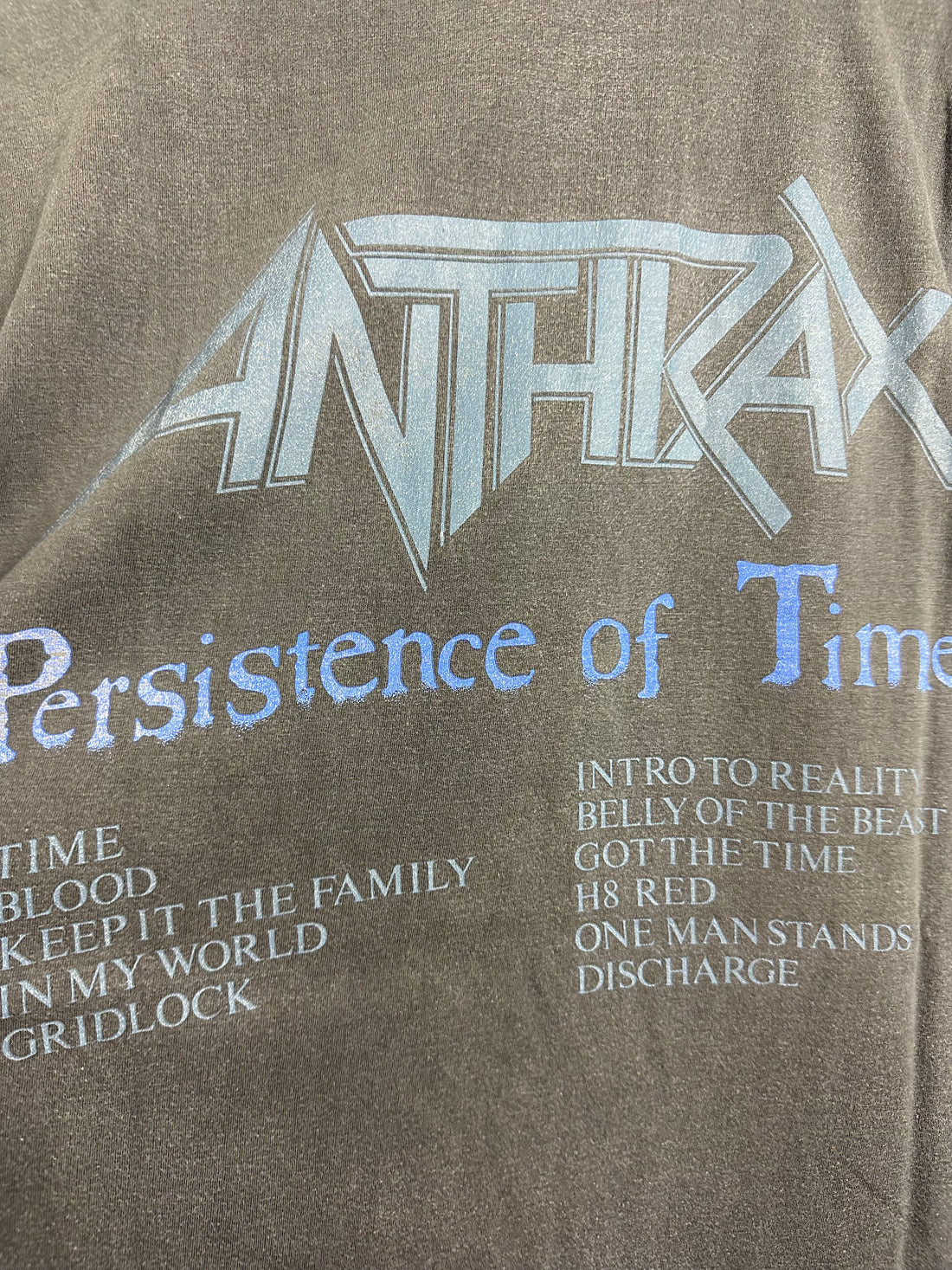 Anthrax 1990 Persistence of Time Vintage T-Shirt