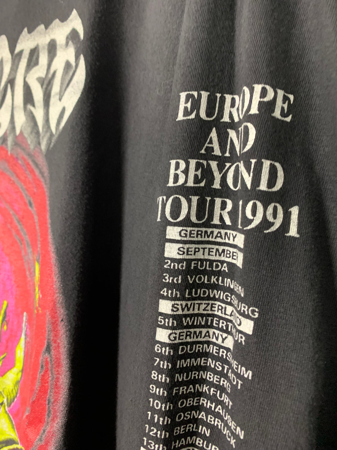 Massacre 1991 From Beyond Europe Vintage Longsleeve