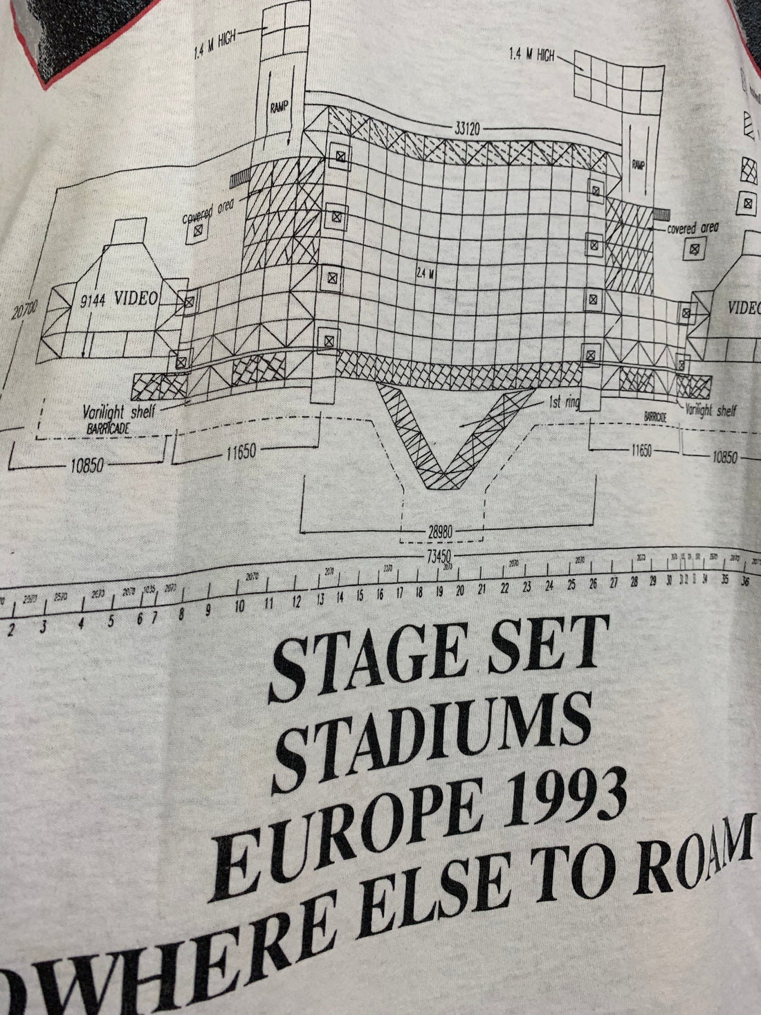 Metallica 1993 Europe Nowhere Else To Roam Vintage T-Shirt